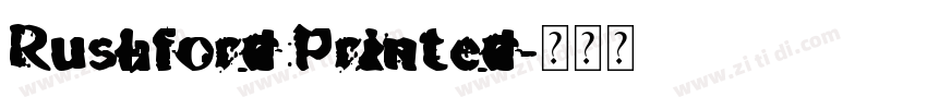Rushford Printed字体转换